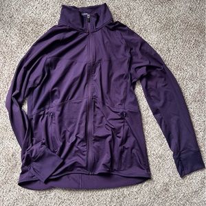 Zip up sweatshirt with thumb holes
